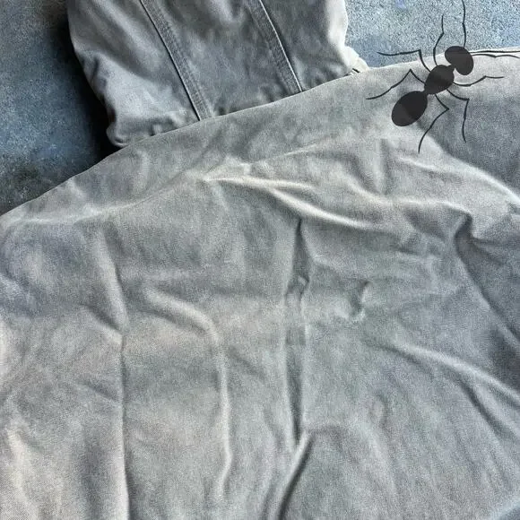 Vintage y2k gray/beige carhartt hooded work wear jacket